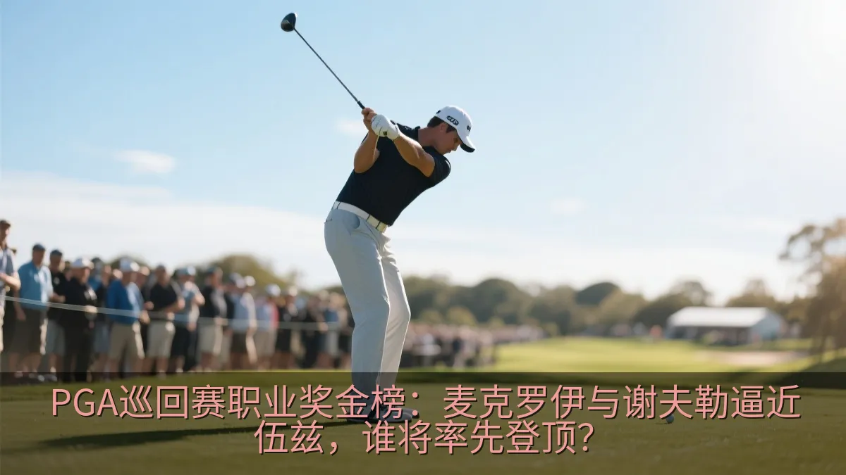 PGA巡回赛职业奖金榜：麦克罗伊与谢夫勒逼近伍兹，谁将率先登顶？